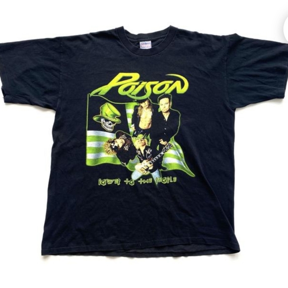 Other - Poison Power To The People World Tour 2000 T Shirt